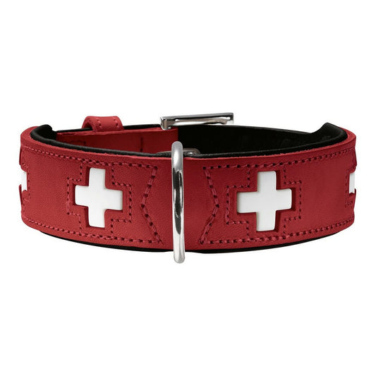 Dog collar Hunter Swiss Red/Black 35-43 cm