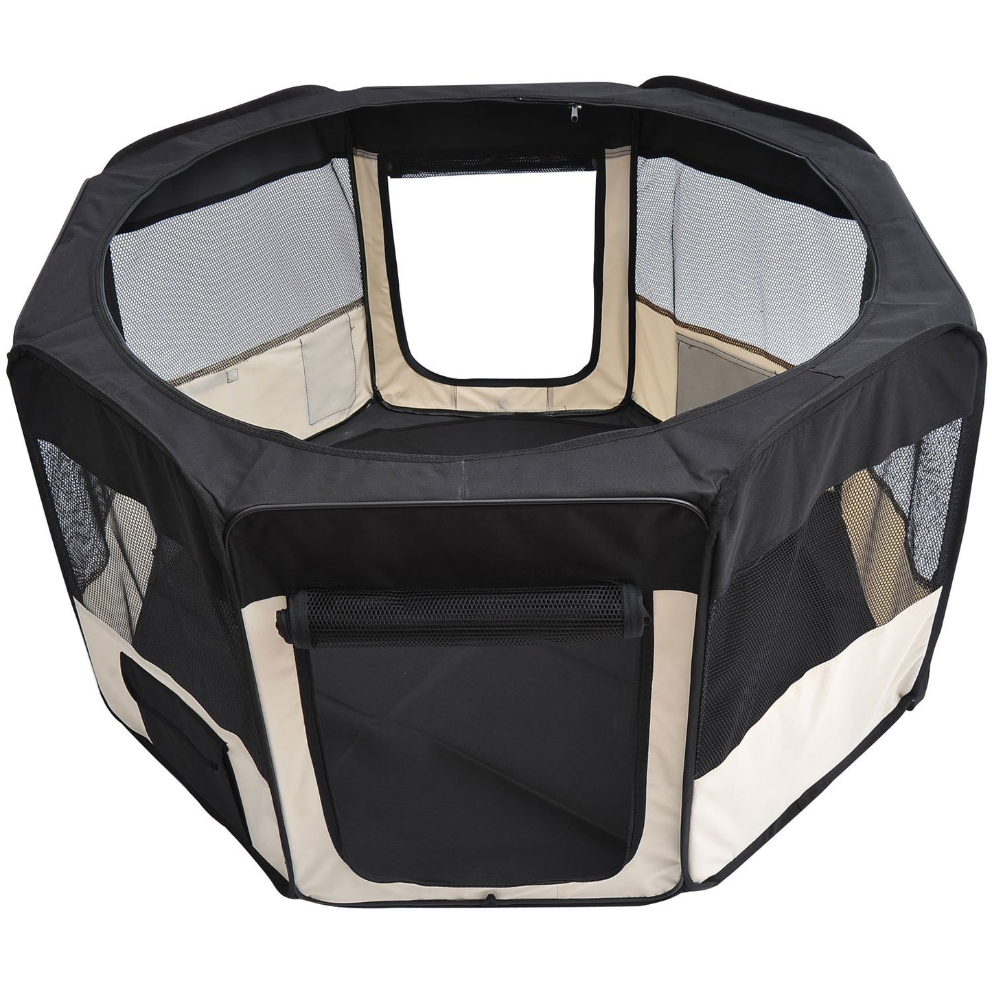 PawHut Puppy Playpen 49.2-inch Soft Pet Playpen Folding Tent Kennel