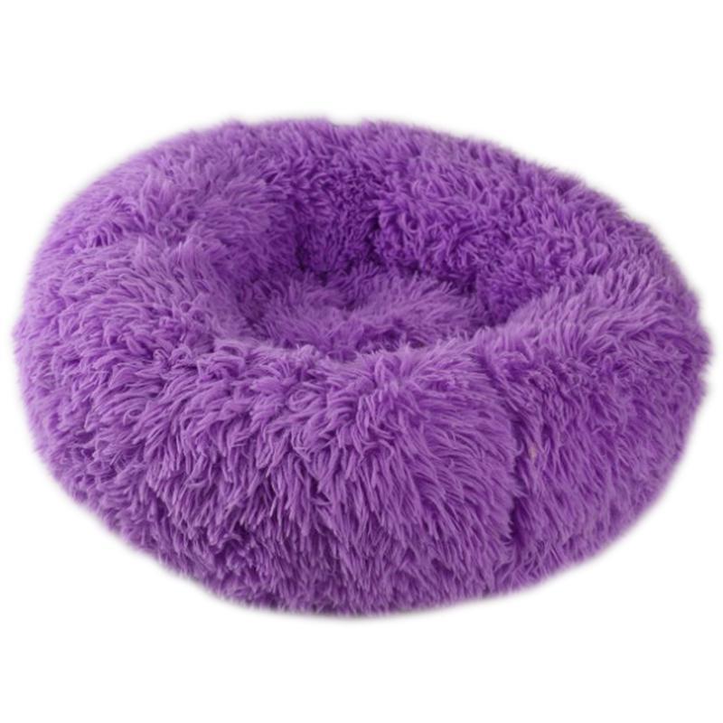 Pet Dog Bed Comfortable Donut Cuddler Round Dog Kennel Ultra Soft