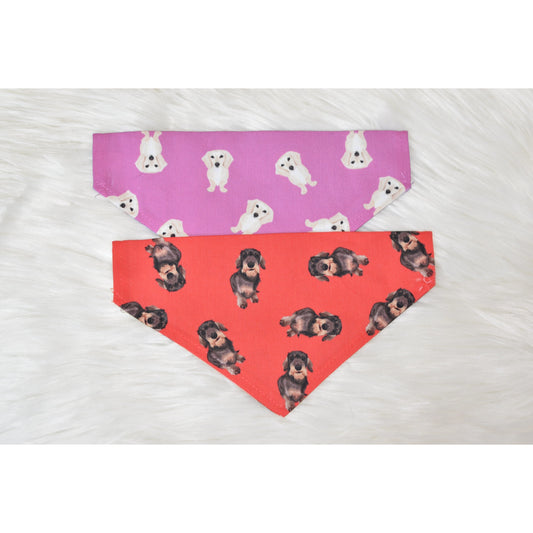 Dachshund Reversible Slip-on Bandana