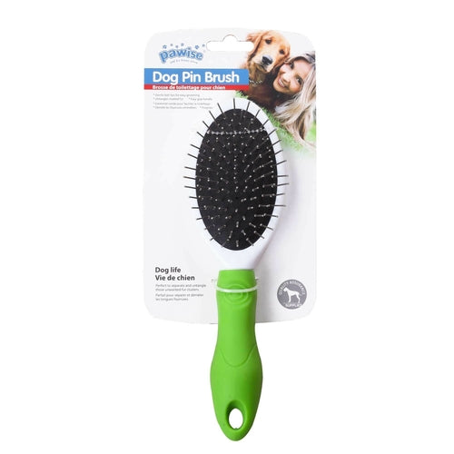 Dog Pin Brush Soft Ball Oval Untangling Anti Slip Handle Pet Cat