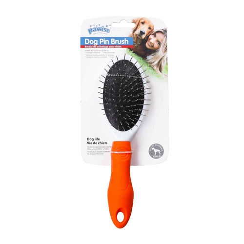 Dog Pin Brush Soft Ball Oval Untangling Anti Slip Handle Pet Cat