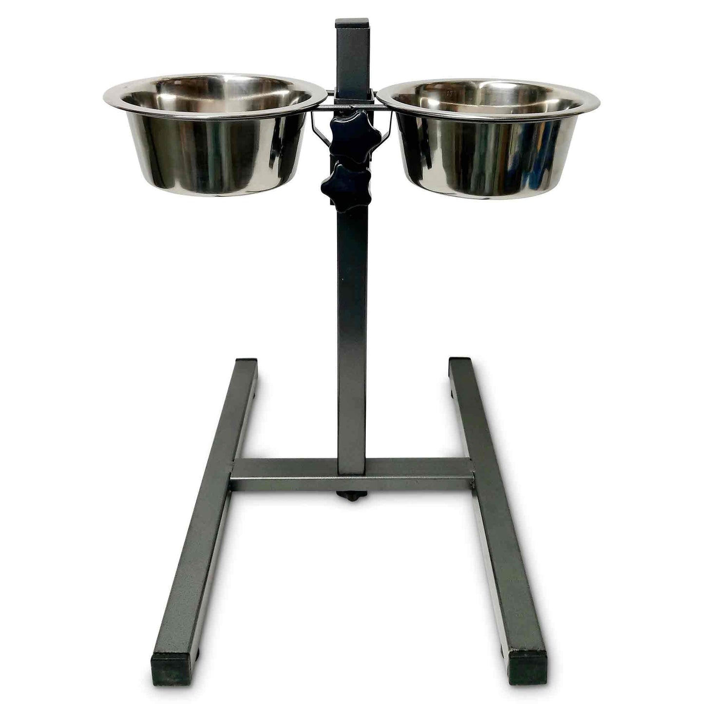 Double Raised Dog Bowl Stand 750ml Pet Cat Elevated Adjustable Food