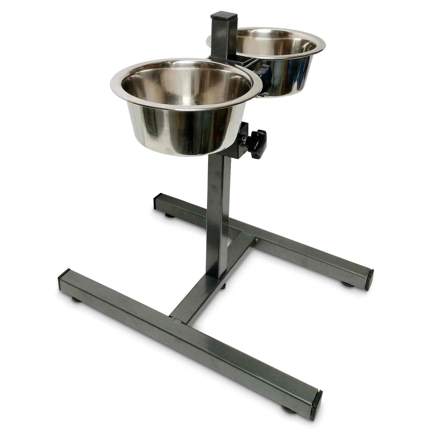 Double Raised Dog Bowl Stand 750ml Pet Cat Elevated Adjustable Food