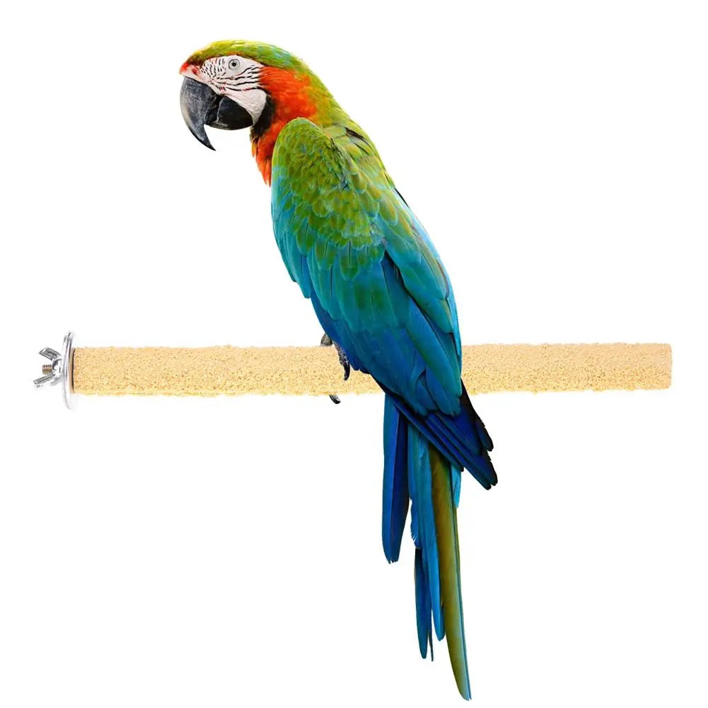 Colorful Pet Bird Chew Toys Cage Perches Stand Platform Bird Toy Paw Grinding Clean for Toys Parrot Bites Parakeet Pet Supplies