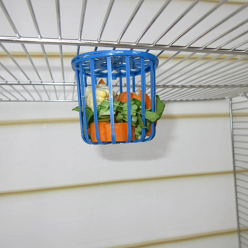 2PCS Creative Multi-Purpose Cage Hanging Toys Bird Fruit Vegetable Feeder Basket Parrot Feeder Pet Feeding Supplies Dropshipping