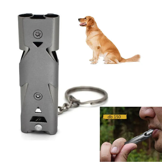 Pet Dog Cat Training Whistle Two-tone Flute German Shepherd Sound Repeller Outdoor Survival Parrot Training Whistle Pet Supplies