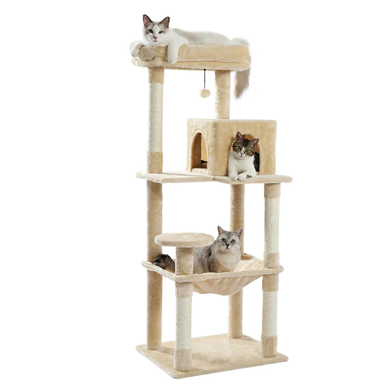 Domestic Delivery Cat Pet Furniture Cat Toy House Scratching Wood House Toy Pet Cat Jumping Toy Climbing Frame Scratching Post