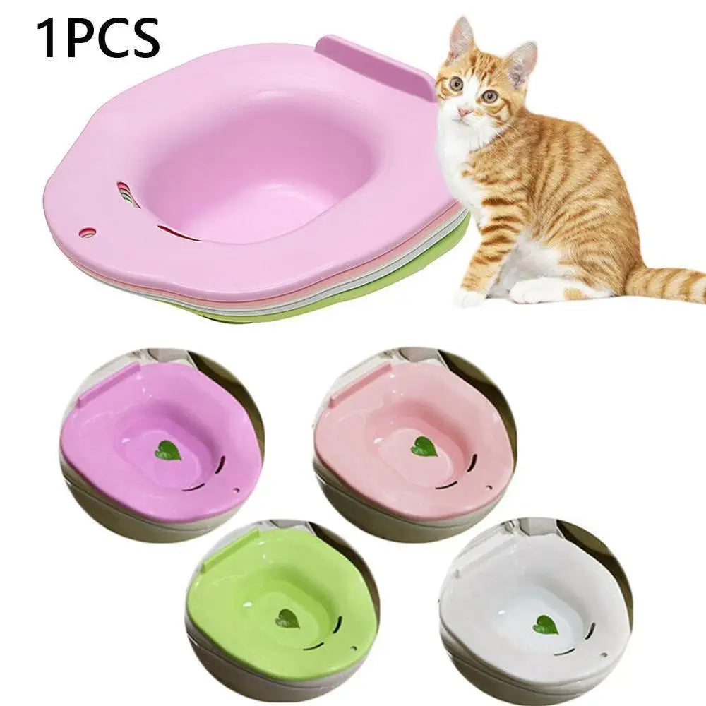 1PC Plastic Cat Toilet Training Kit Cleaning System Training Litter Color Tray Tray Potty Urinal Pets Supplies Toilet Pet S S8C4