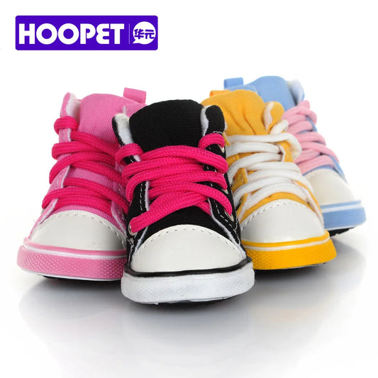 HOOPET NEW Dog Canvas Shoes Leisure Warm Autumn Winter 4 Colors Pet Supplies Product