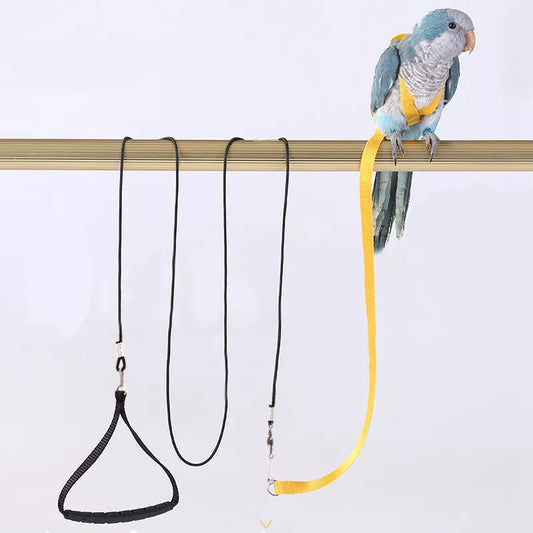 Anti-bite Flying Training Rope Parrot Bird Pet Leash Kits Ultralight Harness Leash For Budgerigar Lovebird Cockatiel Small Birds