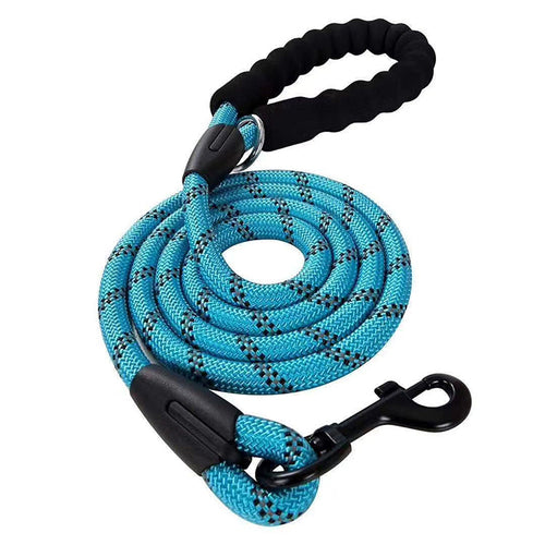 Dog Rope Lead With Reflective Stitching and Padded Handle