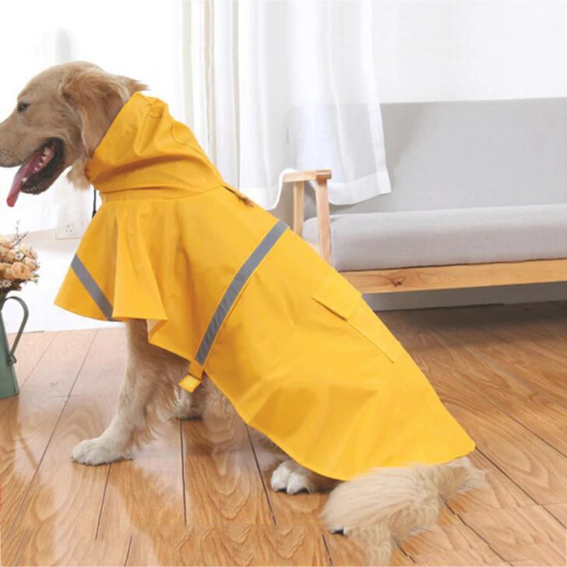 Large Dog Jacket Raincoat Waterproof Windproof Leisure Outdoor Pet Clothes Coat Dog Raincoat  Big S-4XL