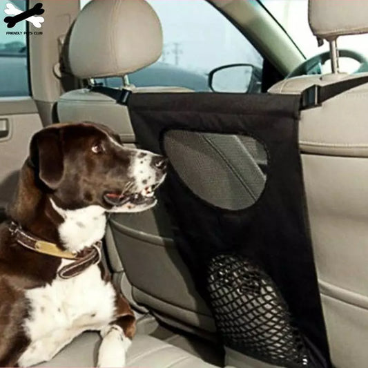 Universal Dog Rear Car Seat Isolation Mesh Barrier Safety Travel Backseat Net Stretchy Durable Net Stop Kids Or Pets Disturbing