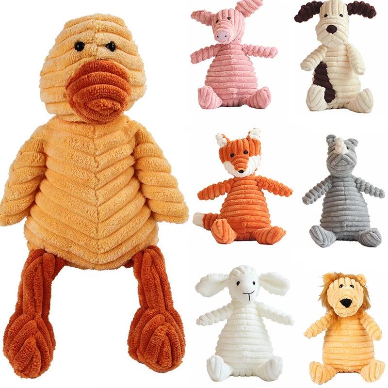 Corduroy Squeaky Dog Chew Toys for Small Medium Dogs Bite Resistant Puppy Toy Squeaker Dog Toys Pets Products Mascotas Supplies