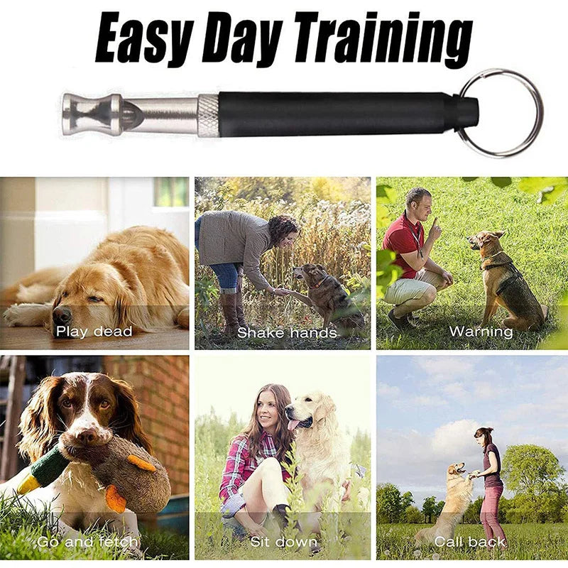 Pet Dog Cat Training Whistle Two-tone Flute German Shepherd Sound Repeller Outdoor Survival Parrot Training Whistle Pet Supplies