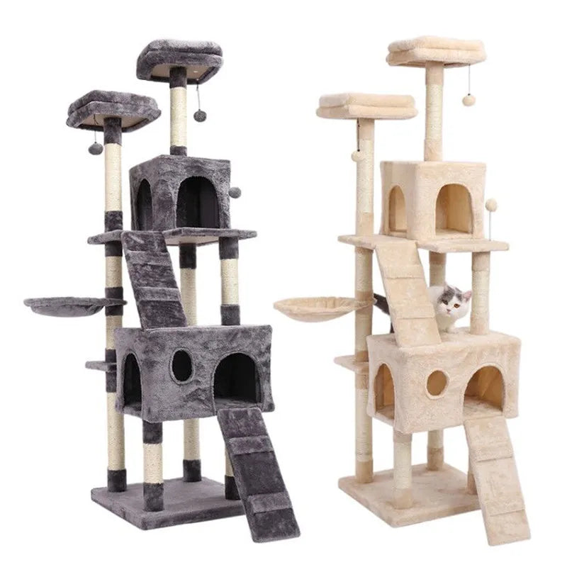 Domestic Delivery Cat Pet Furniture Cat Toy House Scratching Wood House Toy Pet Cat Jumping Toy Climbing Frame Scratching Post