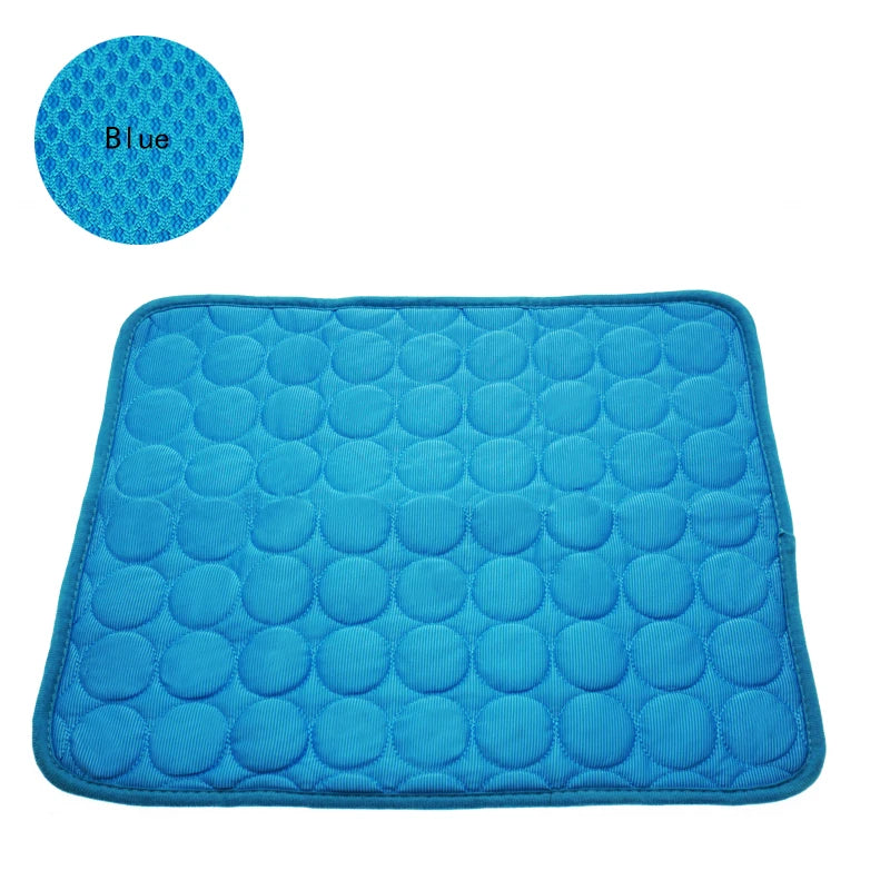 Summer Refreshing Dog Mat Blanket Pet Dog Bed Sofa Portable Cooling Mat Pad Sleeping Cooler Mats For Dogs Pets Ice Silk Cat Mat