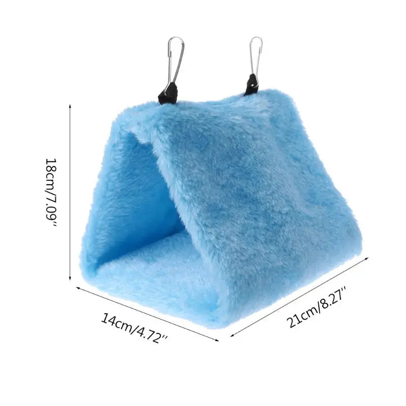 Pet Parrot Hammock Bird Hanging Bed House Plush Winter Warm Cage Nest Tent