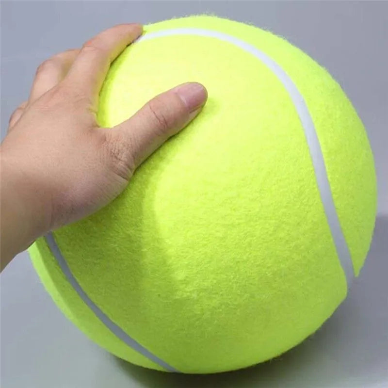 24CM Giant Tennis Ball For Dog Chew Toy Big Inflatable Tennis Ball Pet Dog Interactive Toys Pet Supplies Outdoor Cricket Dog Toy