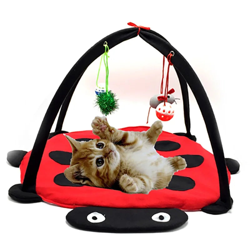 Pet Cat Tent Dog Bed Cat Toy House Portable Foldable Pet Teepee Toy Mobile Activity Pets Play Bed Cat Play Mat Blanket