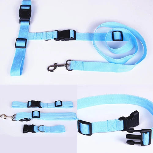 1PC Adjustable Hands Cat Dog Free Running Walking Jogging Pet Lead Leash Waist Belt Chest Strap Gift Traction Rope Pets Supplies