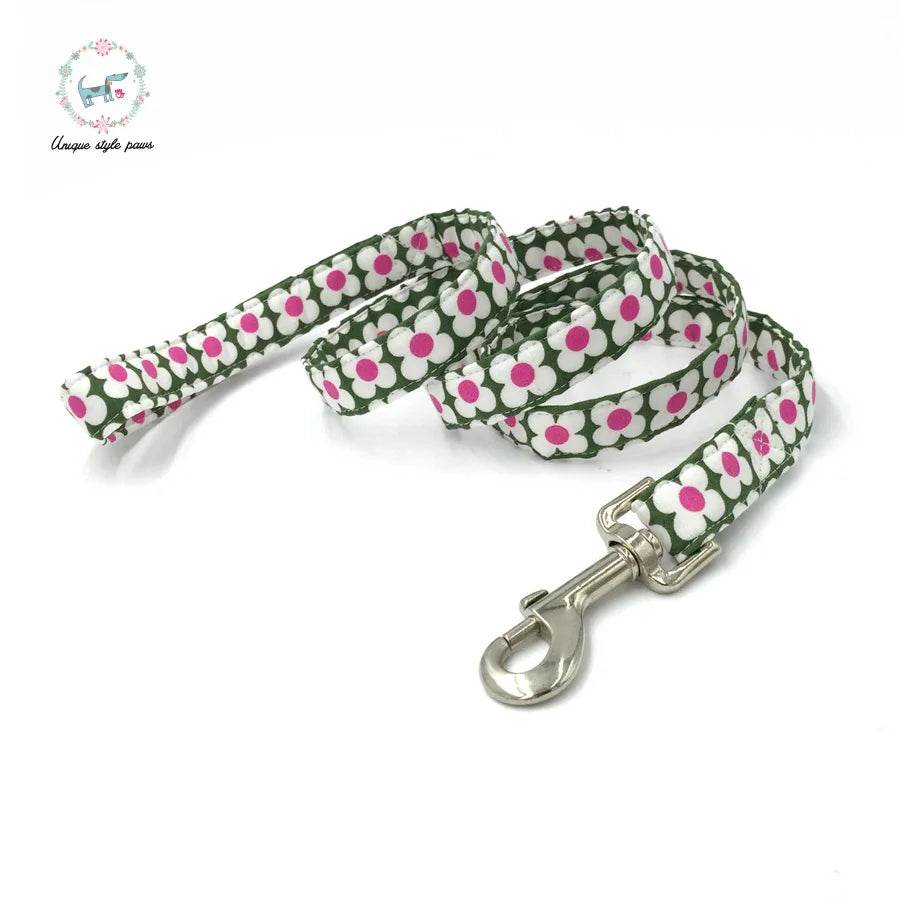 Dog Collar And Perro Collar Leash With Bow Tie Cotton Dog &Cat Necklace For Pet Gift Products