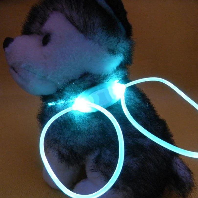 High Quality 1 Pcs Multi-color LED Pet Collar Adjustable Night Safety Pet Collar Luminous Light Up Pet Dog Bright Collar Leash