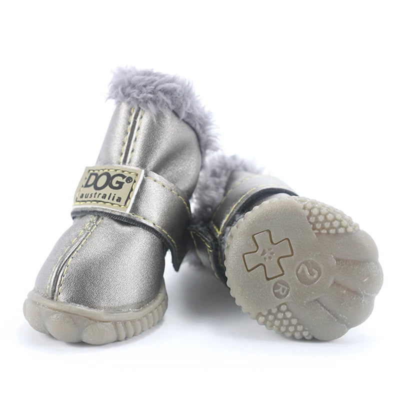 Pet Dog Shoes Winter Super Warm 4pcs/set Dog Boots Cotton Anti Slip XS XXL Shoes For Small Dogs Pet Product Chihuahua Waterproof