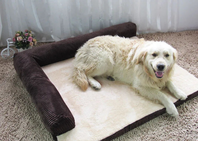 Luxury Large Dog Bed Sofa Dog Cat Pet Cushion For Big Dogs Washable Nest Cat Litter Teddy Puppy Mat Kennel Pet House S M L XL