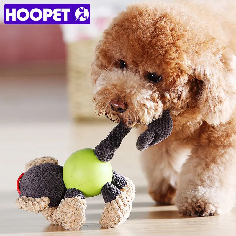 HOOPET Pet Dog Toys for Dogs Puppy Toy for Large Dogs Plush Squeak Interactive Dog Ball Supply