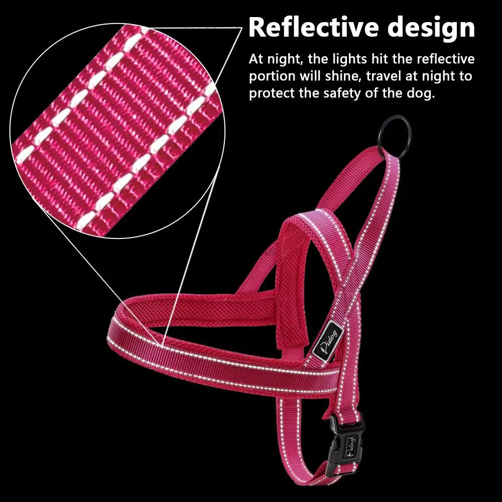 No Pull Nylon Quick Fit Dog Harness Vest Reflective Mesh Puppy Harnesses For Small Medium Large Dogs Adjustable XXS XS S M L