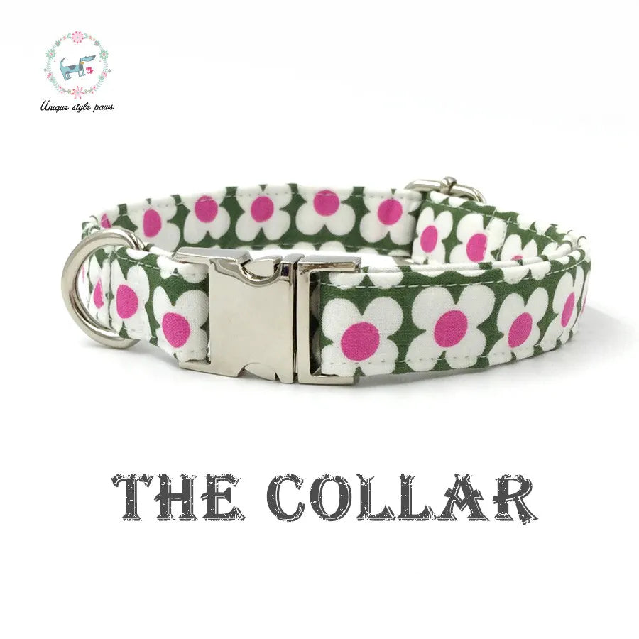 Dog Collar And Perro Collar Leash With Bow Tie Cotton Dog &Cat Necklace For Pet Gift Products