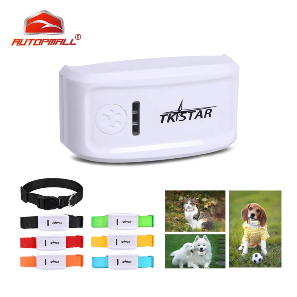 GPS Tracker Dog GPS Collar Waterproof IP65 400hours Standby Time GPS Pet Tracker Google Maps Realtime Tracking Geofence FREE APP