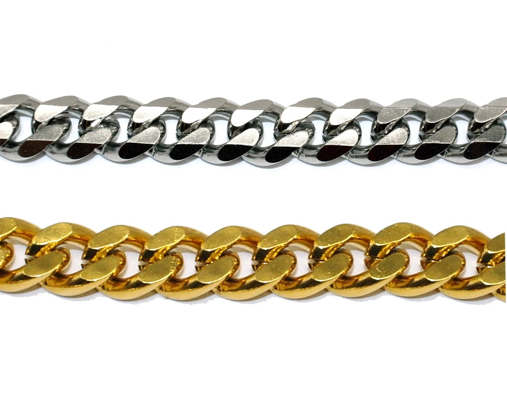 3mm Diameter Dog Choke Chain Choker Collar Strong Silver Gold Chrome Steel Metal Training 45cm Length