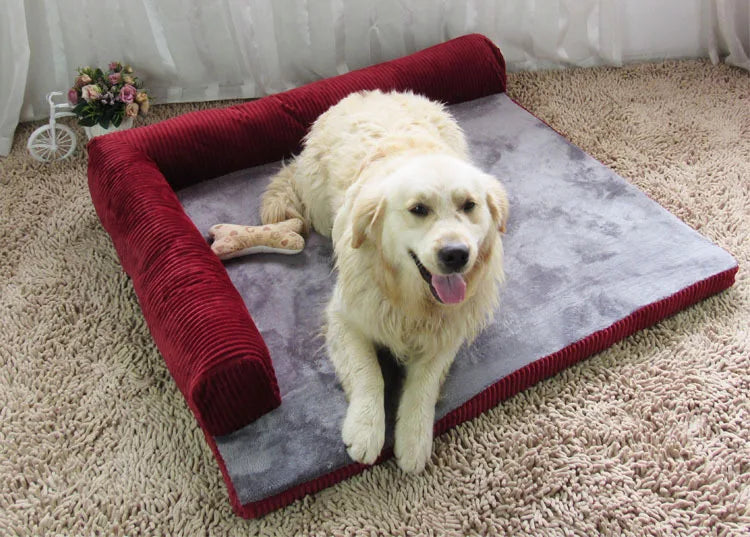 Luxury Large Dog Bed Sofa Dog Cat Pet Cushion For Big Dogs Washable Nest Cat Litter Teddy Puppy Mat Kennel Pet House S M L XL