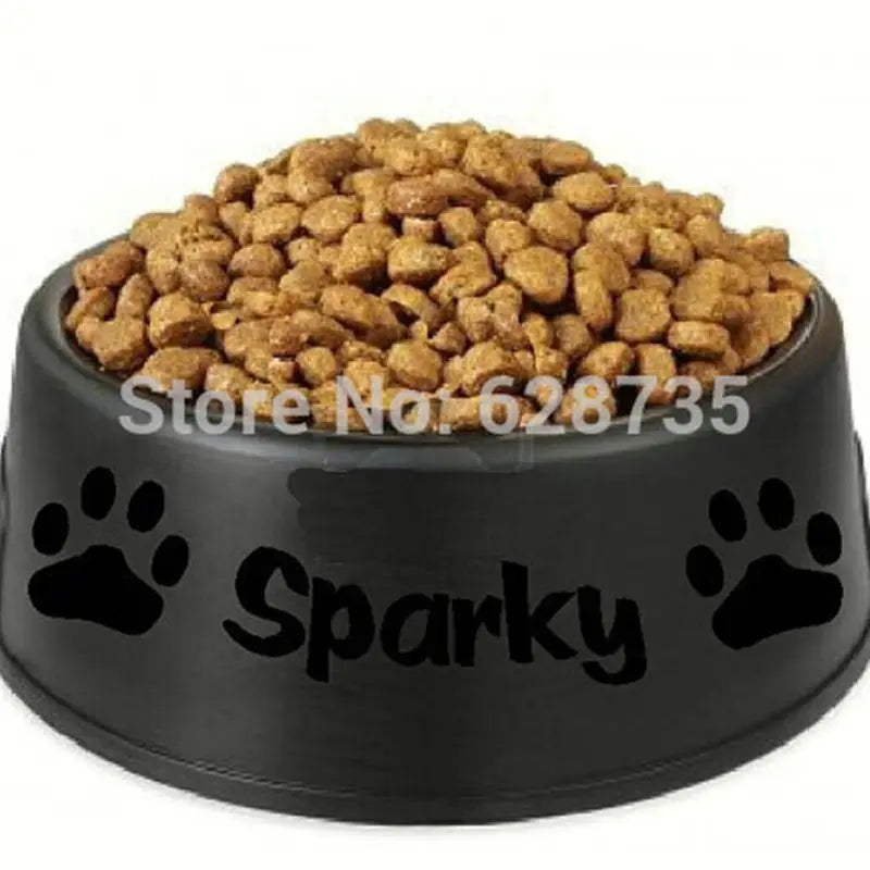 Custom Pet Dog / Cat Name Decals,Personalized Vinyl Wall Art Sticker For Food Dish Decoration