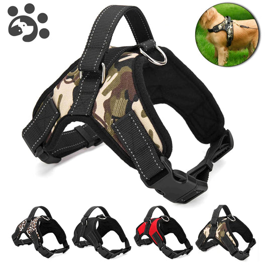 Reflective Pets Dogs Harness Dog Collar Harnesses for Big Dogs Leash Adjustable Harness for Large Small Dog Muzzle Vest Pitbull