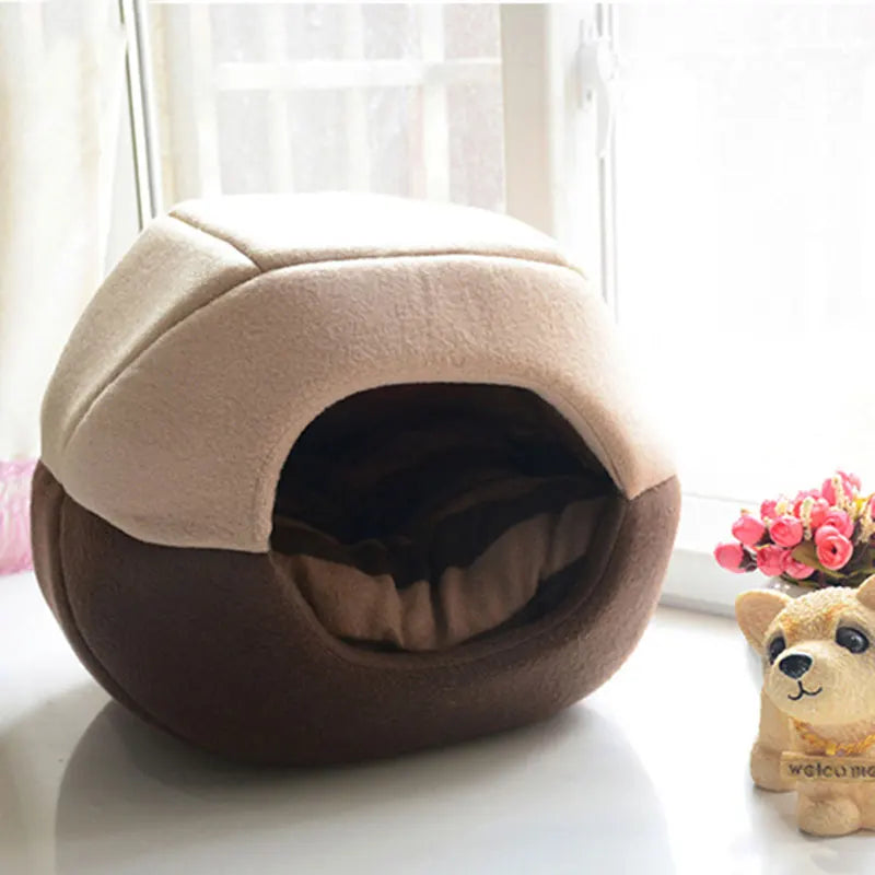 2 Uses Foldable Soft Warm Pet Cat Bed Dog Bed For Dogs Cave Puppy Sleeping Mat Pad Nest Blanket Pet Beds For Cats Bed House Cat