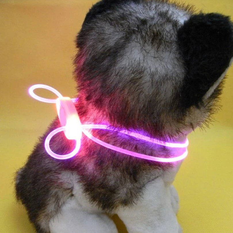 High Quality 1 Pcs Multi-color LED Pet Collar Adjustable Night Safety Pet Collar Luminous Light Up Pet Dog Bright Collar Leash