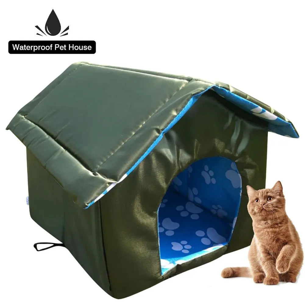 Outdoor Pet House Waterproof Thickened Cat Nest Tent Cabin Weatherproof Dog Cat Houses Foldable Pet Shelter For Pets