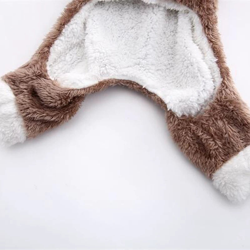 Winter Cat Clothes Warm Fleece Pet Costume For Small Cats Kitten Jumpsuits Clothing Cat Coat Jacket Pets Dog Clothes