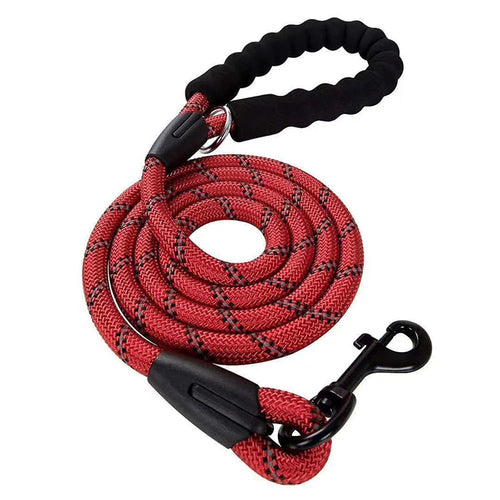 Dog Rope Lead With Reflective Stitching and Padded Handle