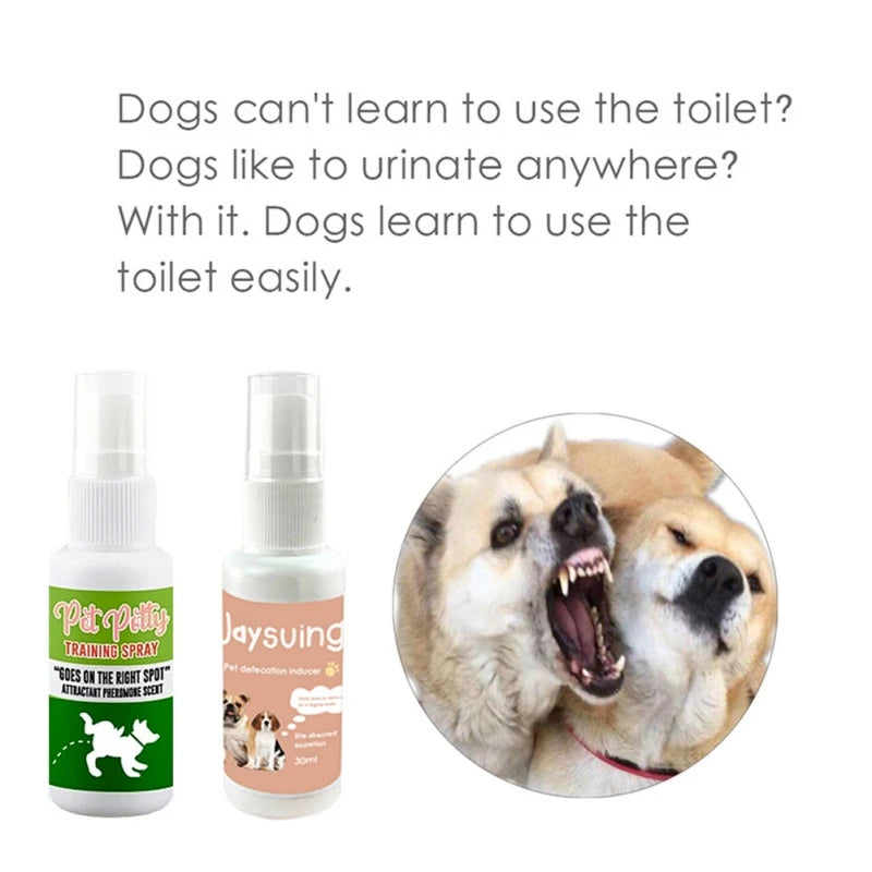 30ml Pet Toilet Training Spray Inducer Dog Props Dogs Potty Inducer Training Tool For Outdoor Puppy Pet Training Supplies