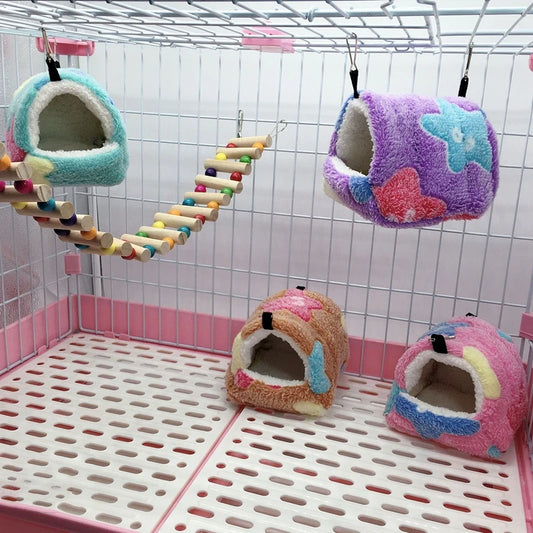 Bird Cage Parrot Cotton Nest Mini House Pet Parrot Nest Budgie Warm Winter Hammock Cage Hut Tent Bed Hanging Cave Pet Products