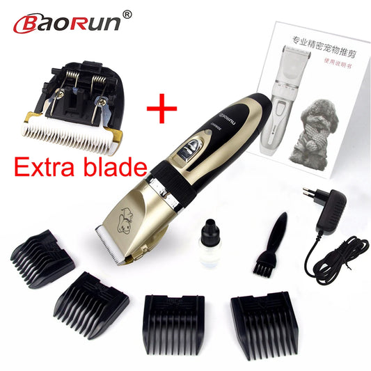 Professional Electrical Rechargeable Pet Cat Dog Hair Trimmer Dog Hair Clipper Grooming Shaver Set Pets Haircut Machine