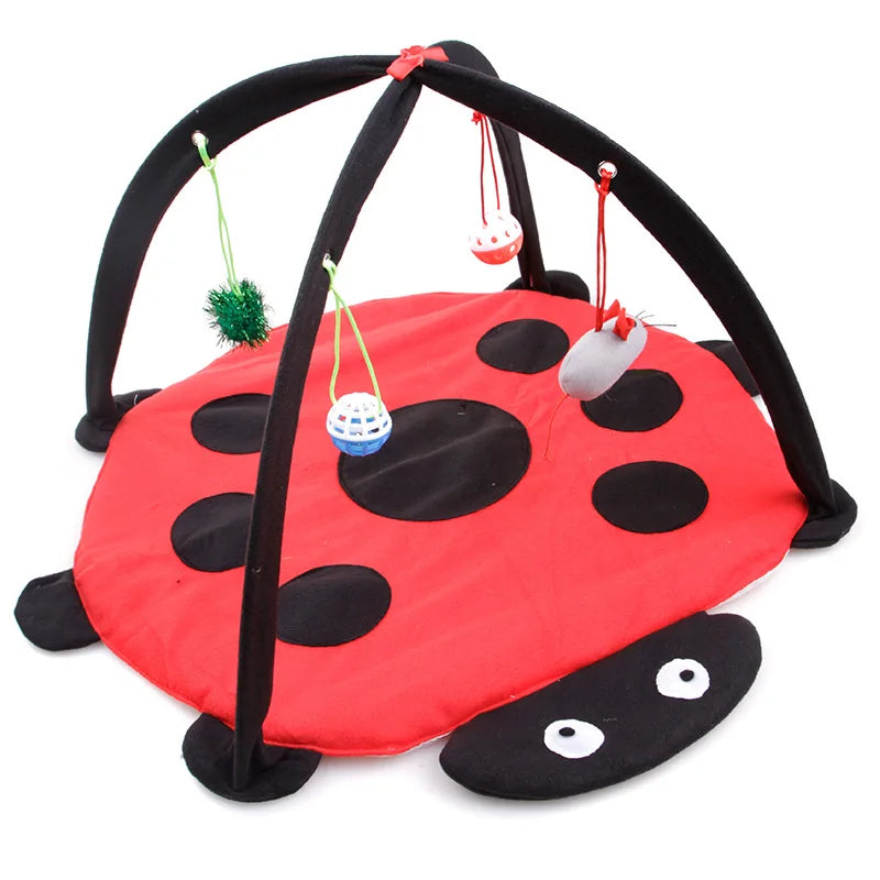 Cat Toys Portable Cat Tent Funny Pet Toys Mobile Activity Pets Play Bed Toys Cat Play Mat Blanket House Foldable Kitten Tents