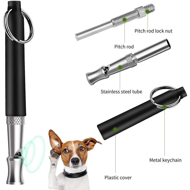 Pet Dog Cat Training Whistle Two-tone Flute German Shepherd Sound Repeller Outdoor Survival Parrot Training Whistle Pet Supplies