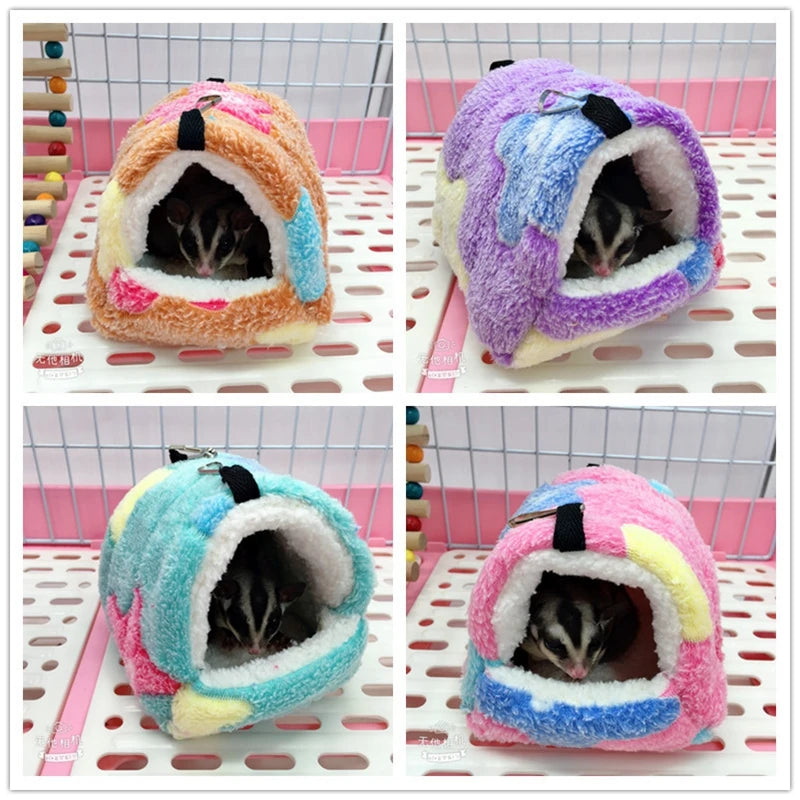 Bird Cage Parrot Cotton Nest Mini House Pet Parrot Nest Budgie Warm Winter Hammock Cage Hut Tent Bed Hanging Cave Pet Products