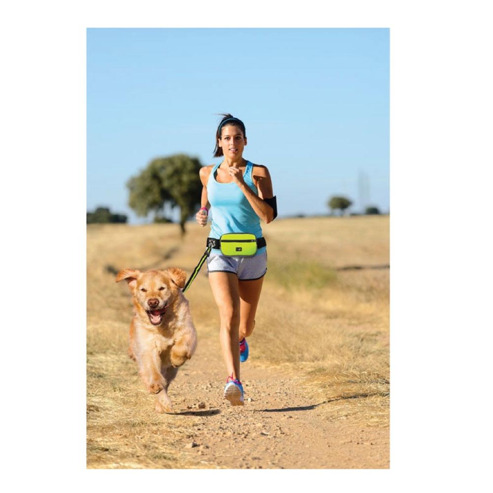 Jogging Dog Bungee Leash - Adjustable Waist Belt Bag + Hands Free